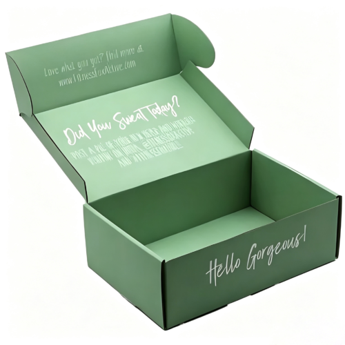 Custom printed garment mailer box for clothing brand shipping