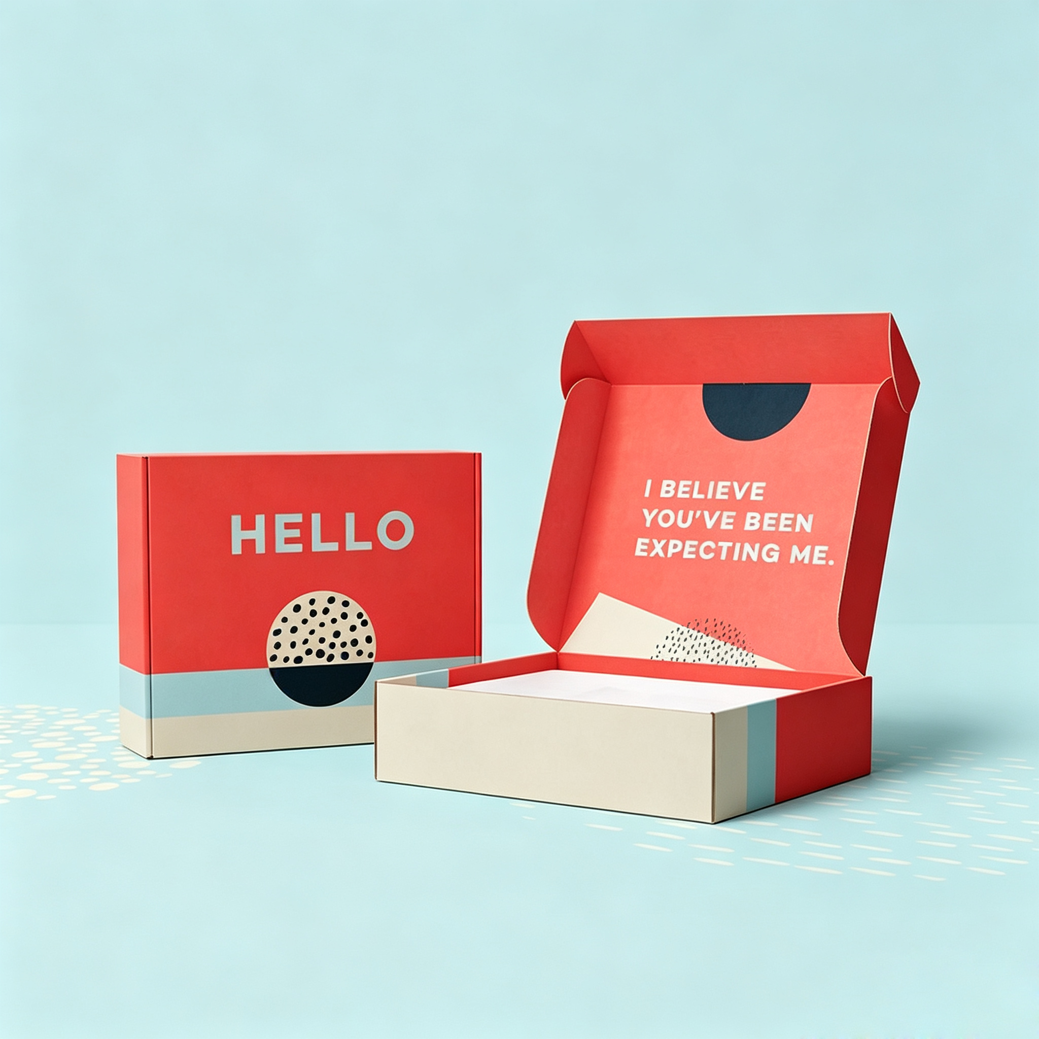 Custom logo pet food shipping box for pet food packaging