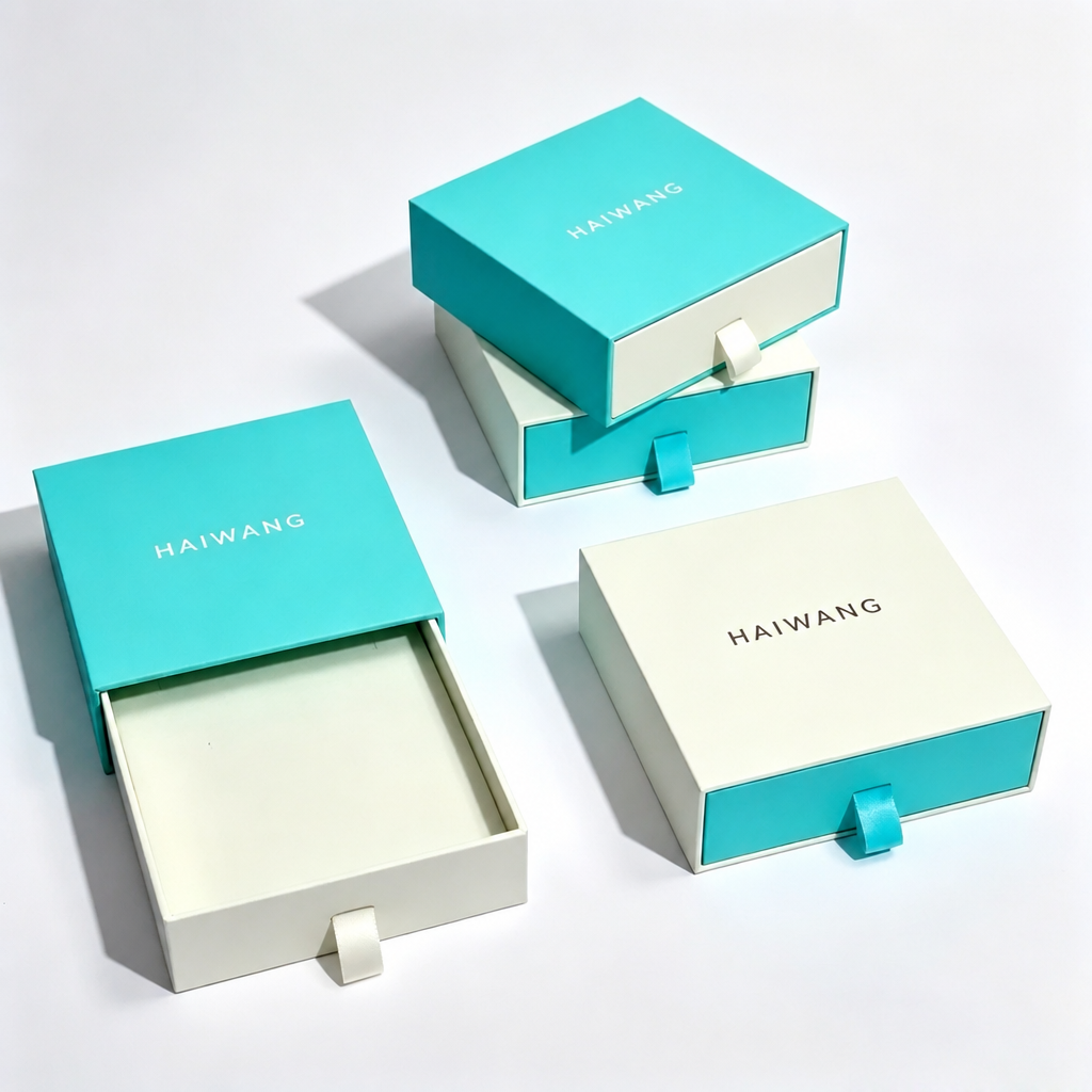 custom printed slide drawer gift box