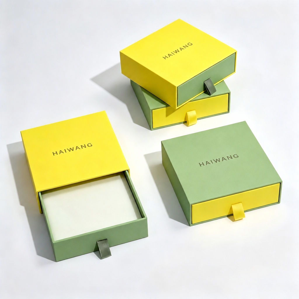custom printed slide drawer gift box
