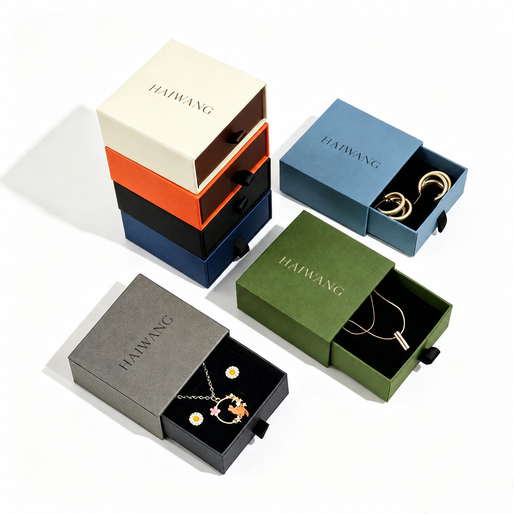custom printed slide drawer gift box